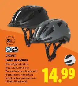 Lidl CRIVIT Casco da ciclista offerta