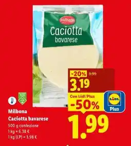 Lidl Milbona Caciotta bavarese offerta