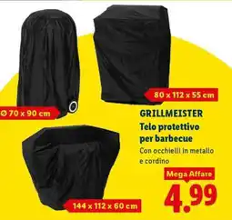 Lidl GRILLMEISTER Telo protettivo per barbecue offerta