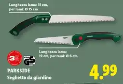 Lidl PARKSIDE Seghetto da giardino offerta
