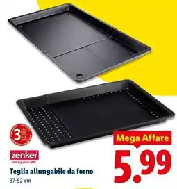 Lidl Teglia allungabile da forno offerta