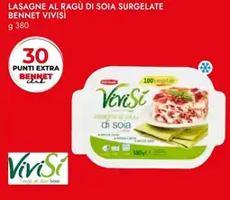 Bennet Lasagne al ragù di soia surgelate BENNET VIVISI offerta