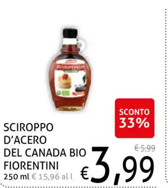 Sciroppo D'Acero Del Canada Bio Fiorentini 250ml
