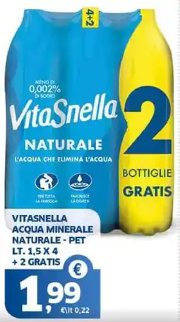 Sigma Vitasnella acqua minerale naturale offerta