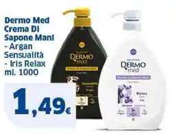 Sigma Dermo Med Crema DI Sapone Manl, Argan Sensualità, Iris Relax offerta