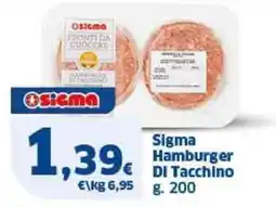 Sigma Sigma Hamburger DI Tacchino offerta