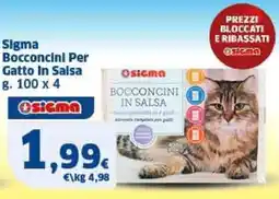 Sigma Sigma Bocconcini Per Gatto In Salsa offerta
