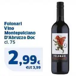 Sigma Folonari Vino Montepulciano D'Abruzzo Doc offerta