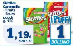 Sigma Skittles Caramelle, Fruits, Sours Pouch offerta