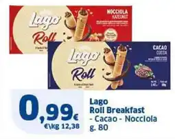 Sigma Lago Roll Breakfast Cacao, Nocciola offerta