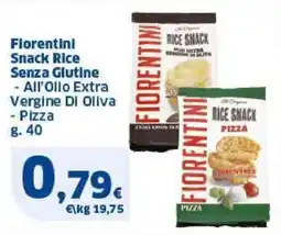 Sigma Florentini Snack Rice Senza Glutine, All'Olio Extra Vergine Di Oliva, Pizza offerta