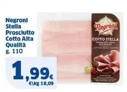 Sigma Negroni Stella Prosciutto Cotto Alta Qualità offerta