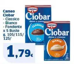 Sigma Cameo Ciobar, Classico, Bianco, Fondente x 5 Buste offerta