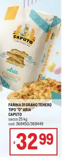 Metro Farina di grano tenero tipo "o" aria CAPUTO offerta