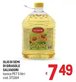 Metro Olio di semi di girasole SALVADORI offerta