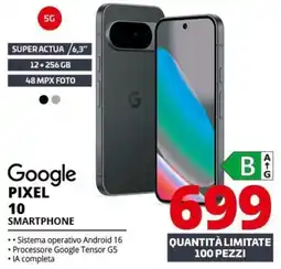 Comet Google PIXEL 10 SMARTPHONE offerta