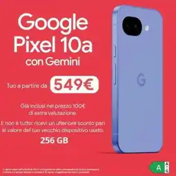 Comet Google Pixel 10a offerta