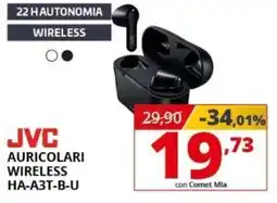 Comet Jvc auricolari wireless HA-A3T-B-U offerta