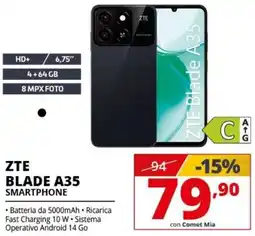 Comet ZTE BLADE A35 SMARTPHONE offerta