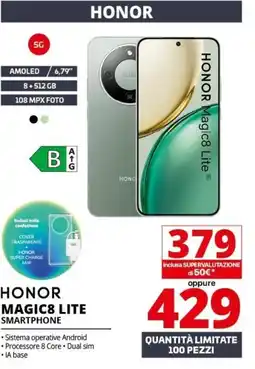 Comet HONOR MAGIC8 LITE SMARTPHONE offerta