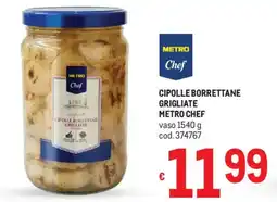 Metro Cipolle borettane grigliate METRO CHEF offerta