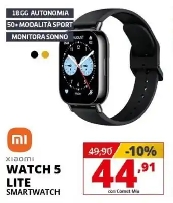 Comet Xiaomi watch 5 lite smartwatch offerta