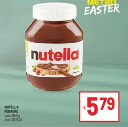 Metro Nutella ferrero offerta