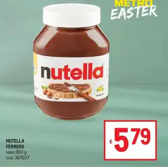 Metro Nutella ferrero offerta