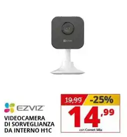 Comet Ezviz videocamera di sorveglianza da interno H1C offerta