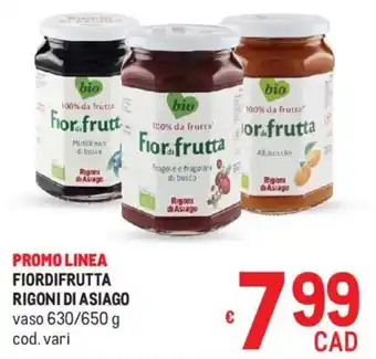 Metro Fiordifrutta RIGONI DI ASIAGO offerta