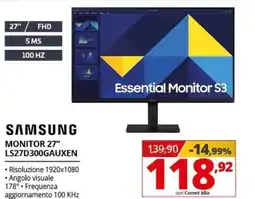 Comet SAMSUNG MONITOR 27" LS27D300GAUXEN offerta
