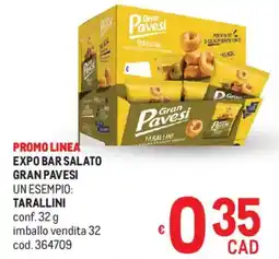 Metro Expo bar salato GRAN PAVESI offerta
