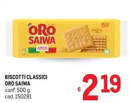 Metro Biscotti classici oro saiwa offerta