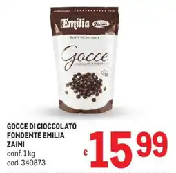 Metro Gocce di cioccolato fondente emilia ZAINI offerta