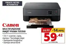 Comet Canon MULTIFUNZIONE INKJET PIXMA TS53501 offerta