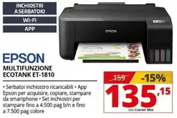 Comet EPSON MULTIFUNZIONE ECOTANK ET-1810 offerta