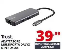 Comet Trust adattatore multiporta dalyx 6-in-1 24968 offerta