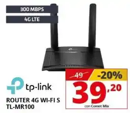 Comet Tp-link router 4G WI-FI S TL-MR100 offerta