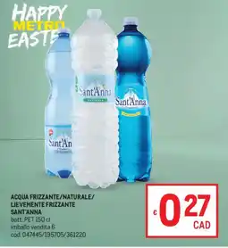 Metro Acqua frizzante/naturale/ lievemente frizzante SANT'ANNA offerta