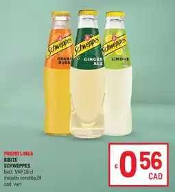 Metro Bibite SCHWEPPES offerta