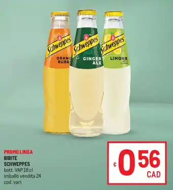 Metro Bibite SCHWEPPES offerta