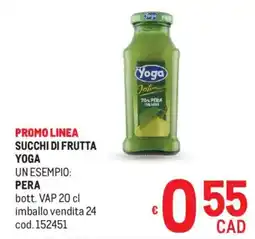 Metro Succhi di frutta YOGA offerta