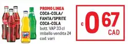 Metro Coca-cola/ fanta/sprite coca-cola offerta