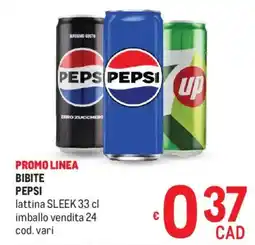 Metro Bibite PEPSI offerta
