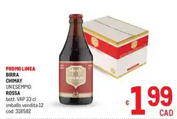 Metro Birra CHIMAY offerta
