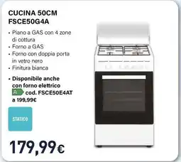 Unieuro Electroline CUCINA FSCE50G4A offerta