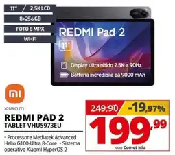 Comet Xiaomi REDMI PAD 2 TABLET VHU5973EU offerta