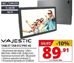 Comet MAJESTIC TABLET TAB-912 PRO 4G offerta
