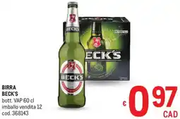 Metro Birra BECK'S offerta