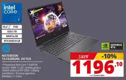 Comet hp NOTEBOOK 15-FA2002NL VICTUS offerta